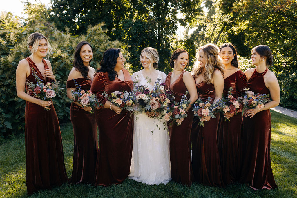 whimsical wedding bridesmaid bouquets
