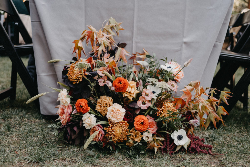 Moody Wedding Floral arrangement
