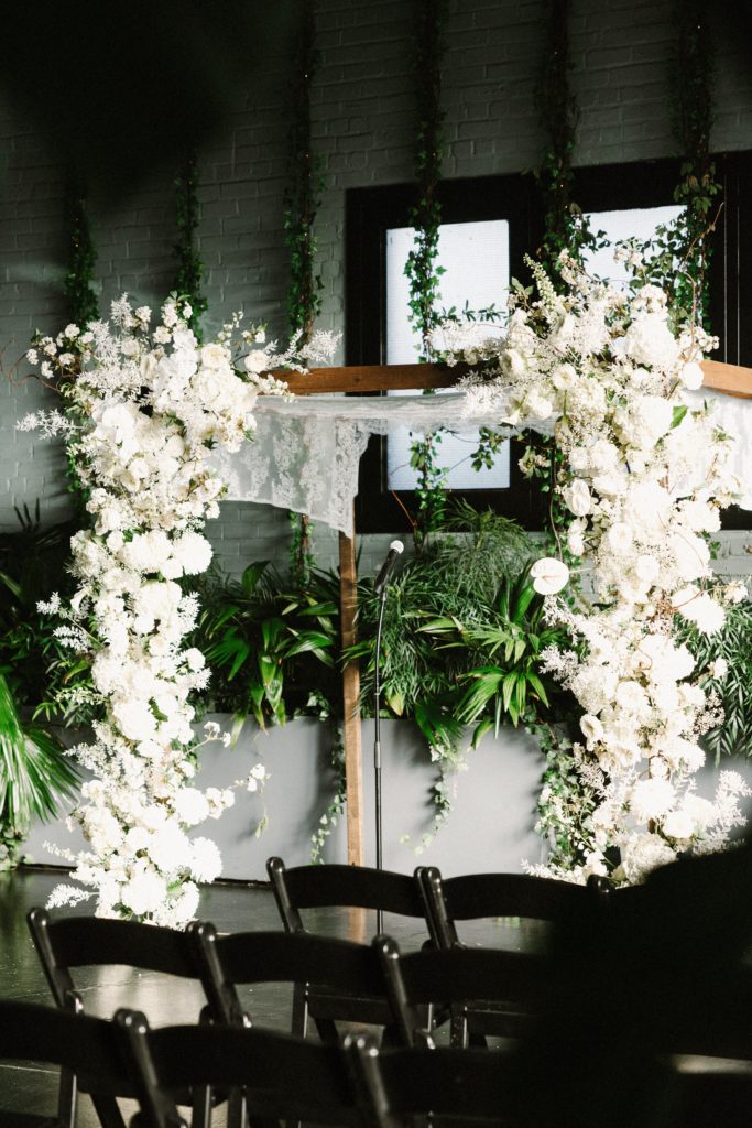 Sleek and Minimal wedding florals